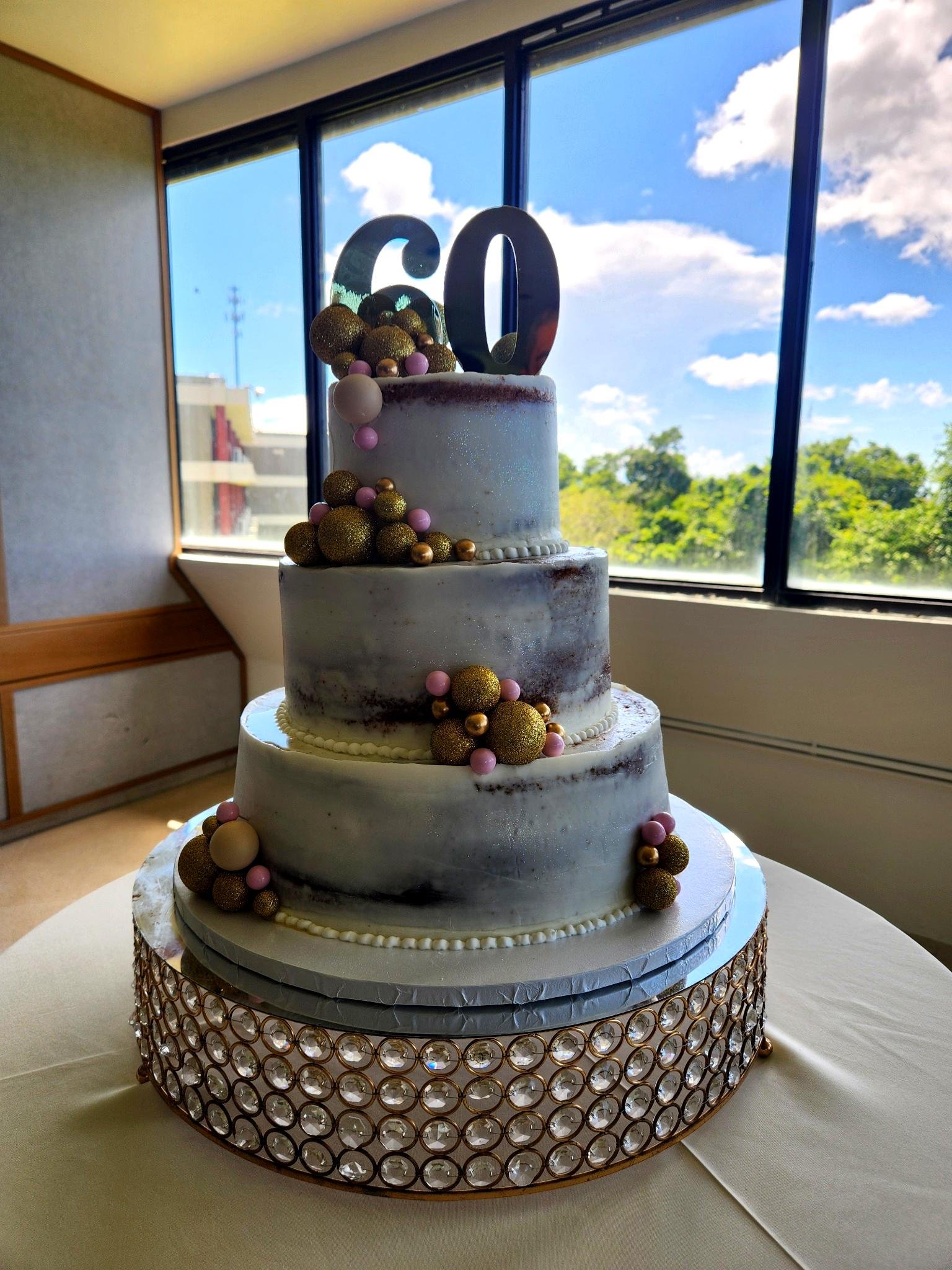 Pastel de celebración del 60 aniversario